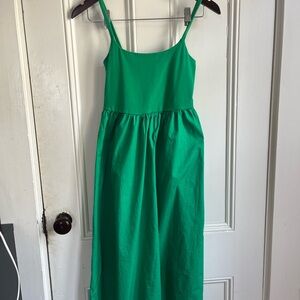 Old Navy Vibrant Green Midi Dress